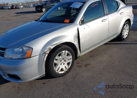 2012 Dodge Avenger Se from USA, damaged, VIN 1C3CDZAB8CN128357